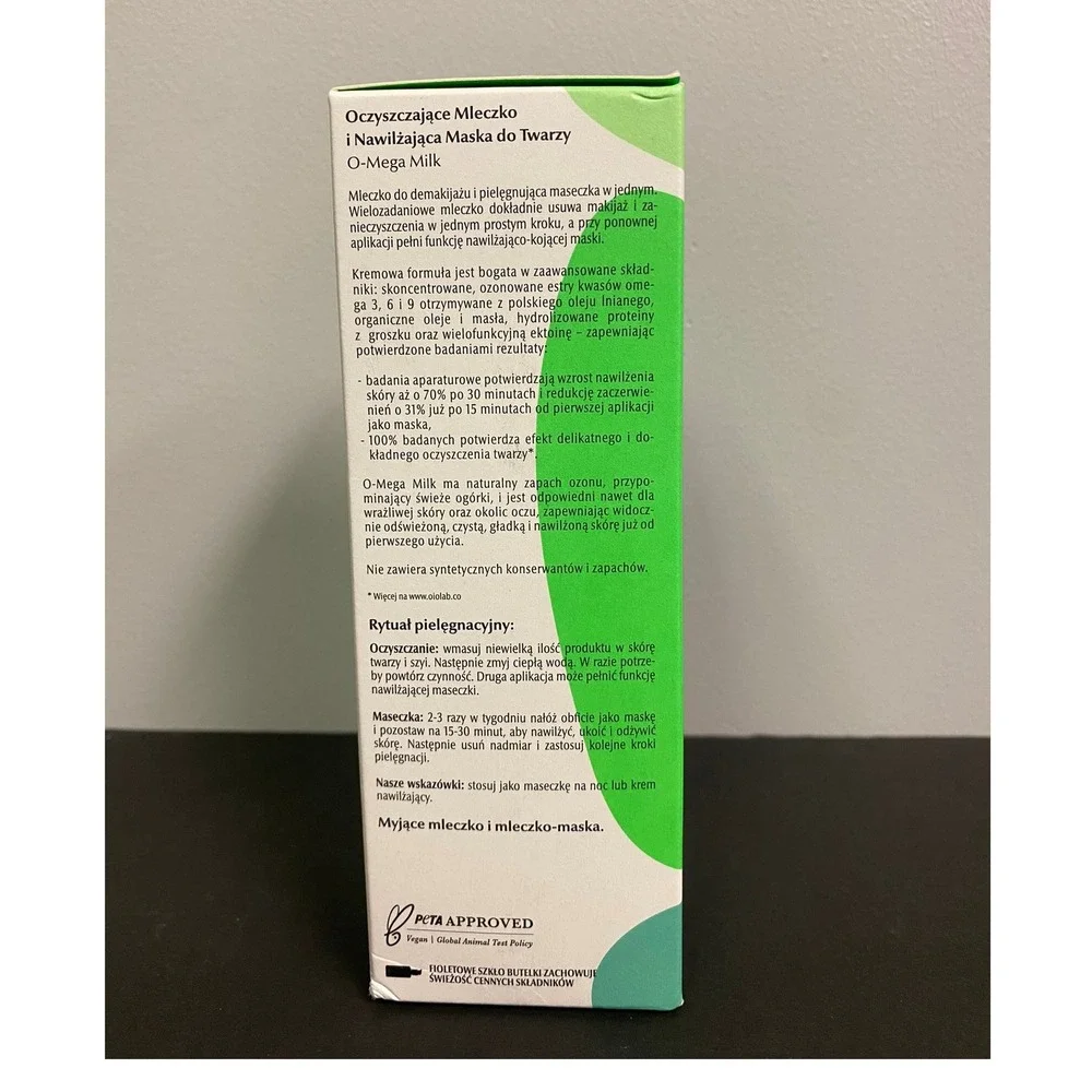 Oio Lab O-Mega Milk Cleansing Facial‎ & Moisture Mask
